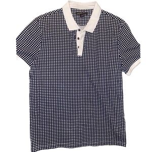 Michael Kors Men’s Polo shirt, size Large. Black and white